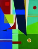 K. Kassel, Kommunikation, 1996, Acrylic on canvas
