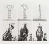 Bernd und Hilla Becher, Hochspannungsmast und Fördertürme