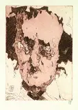 Horst Janssen, Edgar Allan Poe, 1983, Etching