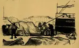 Emil Orlík, 2 Bll.: Die BOSNIA in einem dalmatinischen Hafen. Musikerporträt