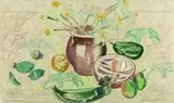 Charlotte Berend-Corinth, Stillleben, Lithograph in colours