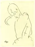 Amedeo Modigliani, Knabenporträt (Brustbild), Etching