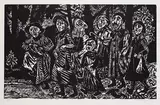 Wilhelm Grimm, 2 Bll. Figürliche Kompositionen, 1972, Woodcut