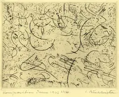 Komposition Jaewe by Carl Buchheister, 1962, Etching, sold Oct 2005