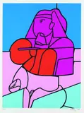Valerio Adami, Sphinx, 1970, Silkscreen in colours