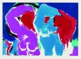 Roger Berend, 3 sheets: Figürliche Kompositionen, 1989, Silkscreen