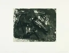 Michael Morgner, 2 Bll.: Brennender Mann. Zwei Männer am Strand, 1988, Etching