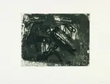 Michael Morgner, 2 Bll.: Brennender Mann. Zwei Männer am Strand, 1988, Etching