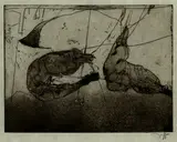 Horst Janssen, Donnerstag, 1975, Etching