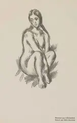 Paul Cézanne, Femme nue, Wood engraving