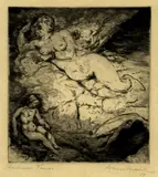 Hans Meid, Ruhende Venus, 1910, Etching