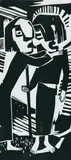 Ali Baumgarten, Begegnung, Woodcut