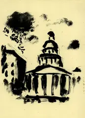 Le Panthéon by Marc Chagall, 1954, Lithograph, sold Oct 2005
