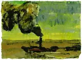 Rauchender Schlepper by Emil Nolde, 1910, Watercolour, sold May 2005