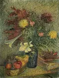 David Davidovic Burliuk, Stillleben mit Blumenstrauß, 1927, Oil on canvas