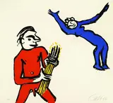 Alexander Calder, Le Sacrilège d'Alan Kent, 1976, Etching and aquatint