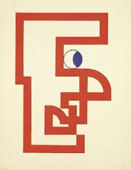 Ein Indianer by Walter Dexel, 1933, Tempera, sold May 2005
