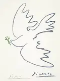 Pablo Picasso, Petite Colombe de la Paix, 1955, Offset lithograph in colours