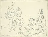 Pablo Picasso, Danses, 1954, Lithograph