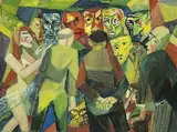 Arnold Topp, Vertreibung aus dem Paradies, 1932, Oil