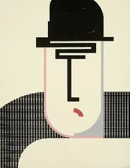 Der Schwarzhändler (oder: Der Gangster, Der Schieber, Der Bootlegger) by Walter Dexel, 1930, Tempera, sold May 2005
