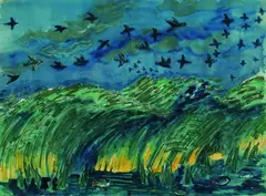 Morgen in Rowe by Max Pechstein, 1931, Watercolour, sold May 2005
