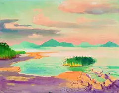 Chiemsee-Ufer by Max Pechstein, 1947, Watercolour, sold May 2005