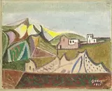 Werner Gilles, Landschaft auf Ischia