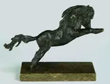Springendes Shetlandpony. 1933 by Renée Sintenis, Bronze, sold May 2005