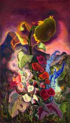 Willi Geiger, Hoher Sommer, 1958, Oil on canvas