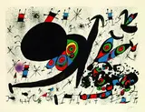 Aus: Homenatge a Joan Prats by Joan Miró, 1971, Lithograph in colours, sold May 2005