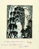 František Kupka, Häuser. Dekorativer Entwurf, 1925, Gouache