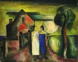 Ernst Geitlinger, Zwei Frauen, 1933, Mixed media