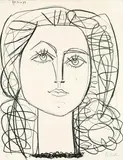 Pablo Picasso, Françoise, 1946, Lithograph