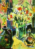 Weiße Narzissen by Karl Schmidt-Rottluff, 1968, Watercolour, sold Mar 2005