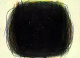 O.T by Arnulf Rainer, 1957, Oil crayon, sold Mar 2005