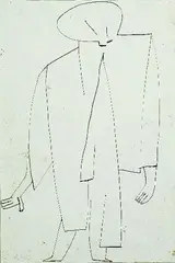 Figur by Paul Klee, 1940, Pen and ink drawing, sold Mar 2005