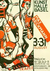 Trapez by Max Beckmann, 1928, Lithograph printed in colours, sold Mar 2005
