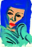 Rainer Fetting, Bianca, 1982, Acrylic on cardboard