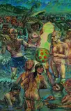 Helmut Goettl, Bad im Atlantik, 1971, Oil
