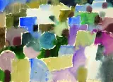 Gärten und Häuser (Ischia) by Eduard Bargheer, 1965, Watercolour, sold Mar 2005