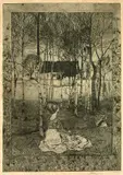 Frühling by Heinrich Vogeler, 1896, Etching, sold Mar 2005