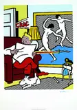 Roy Lichtenstein, Tintin Reading, 1995, Offset in colours