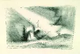 Lyonel Feininger, Vor der Küste, Stein 3, 1951, Lithograph