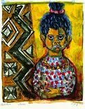 Otto Dix, Susu (Negerkind), 1964, Lithograph in colours