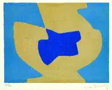 Composition bleue et jaune by Serge Poliakoff, 1968, Lithograph in colours, sold Mar 2005