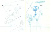 Don Quichotte by Salvador Dalí, 1971, Ball-point drawing, sold Mar 2005