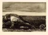 Käthe Kollwitz, Die Pflüger, 1907, Line etching, drypoint, aquatint