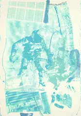 White Walk by Robert Rauschenberg, 1970, Lithograph in colours, sold Mar 2005