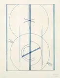 Lothar Schreyer, Komposition mit Kreisen, 1923, Pen and Indian ink drawing